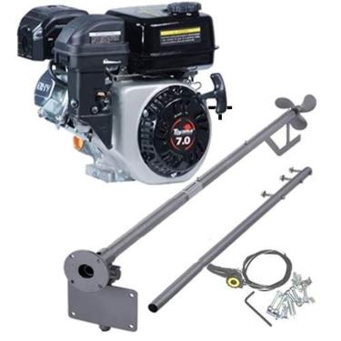 Imagem de Motor Barco 7hp Bote 4t Toyama + Rabeta Completa 1.70mt Std