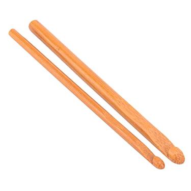 Imagem de Estojo para agulha de tricô, estojo para gancho de crochê 8 unidades Conjunto de crochê de crochê com alça de bambu carbonizado para um grande presente para conforto extremo(Purple bag, blue)