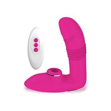 Imagem de Vibrador Telescópico Para Mulheres Calcinha Com Dildo Aquecido Brinquedo Sexual Estimulador Clitóris e Ponto G 10 Frequências Zatla (Vermelho)
