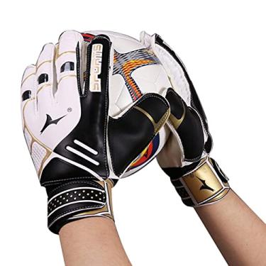 Imagem de Luvas de goleiro de futebol | Luvas de goleiro de futebol antiderrapantes,Luva de futebol acolchoada com aderência forte, luvas de proteção de dedos respiráveis para jovens e adultos, jogadores A/r