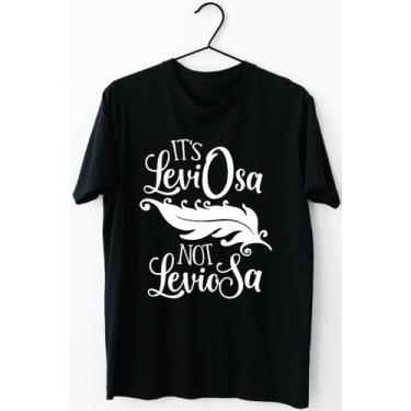 Imagem de Camiseta Harry Potter It's Leviosa Not Leviosa Unissex 100% Algodão -
