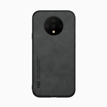 Imagem de Kepuch Silklike Capa para Oneplus 7T - Case Placa de Metal Embutida para Oneplus 7T - Preto