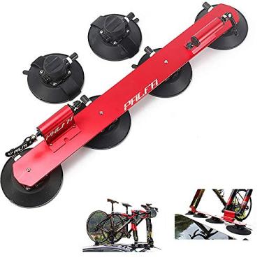 Imagem de Yajun Acessórios de bicicleta de sucção superior no teto Suporte de suspensão de bicicleta Suporte de teto Suporte de teto Suporte de bicicleta Peças de bicicleta, Vermelho-2