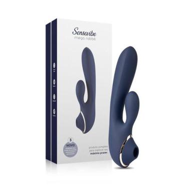 Imagem de Vibrador E Estimulador Sensevibe Mega Rabbit Recarregável - A Sós