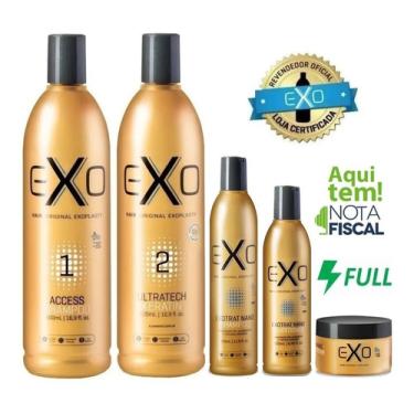 Imagem de Exo Hair Alisamento Exoplastia Capilar 500ml +kit Manutenção