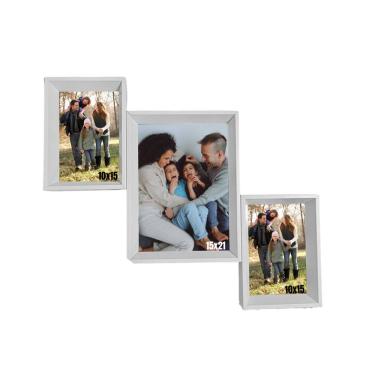 Imagem de Quadro 3 Fotos (2)10x15cm e (1)15x21cm