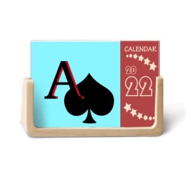 Imagem de Calendário de mesa Peace Sun Spade A Poker 2022 12 meses
