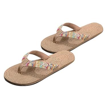 Imagem de PRETYZOOM 3 Pares chinelos de verão elegante para mulheres chinelos estilo tanga chinelos planos flip-flop internos sandálias chinelos rasos sandália de verão de praia aluna