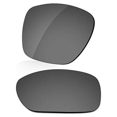 Imagem de LenzReborn Lente polarizada de substituição para óculos de sol Oakley TwoFace XL OO9350 - Preto brilhante - polarizado espelhado