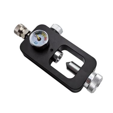 Imagem de Aopkeo DIN Scuba Fill Station 4500psi HPA Válvula adaptadora para Paintball, PCP, Mergulho, Airsoft, com mangueira de enchimento de 32 polegadas (sem mangueira)