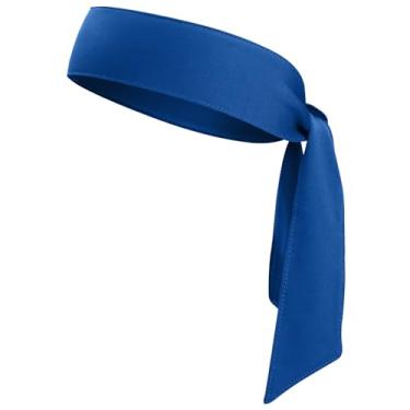 Imagem de ONUPGO Faixa de cabeça para homens e mulheres, faixa de transpiração esportiva ajustável Ninja tiara de karatê amarrada nas costas, faixa de cabeça de treino para absorção de suor para esportes,