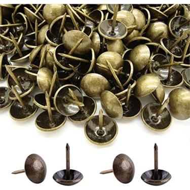 Imagem de 500 peças de tachas de estofamento, pinos decorativos BetterJonny para unhas de móveis 17 x 11 mm tachas de polegar de metal bronze para móveis estofados, placa de cortiça, decoração de casa