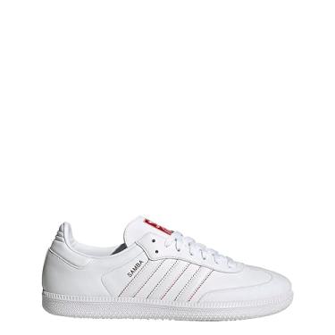 Imagem de adidas Tênis masculino Samba, Nuvem branco/núcleo preto/dourado metálico, 46