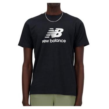 Imagem de Camiseta Masculina New Balance Mc Essentials Preta - Mt1415
