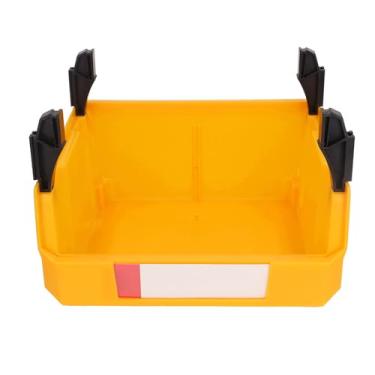 Imagem de Caixa Organizadora Caixas de Armazenamento Empilháveis ​​de Plástico Caixa de Armazenamento Montada na Parede Boca Chanfrada Espessa Conjunto Vertical 2 Em 1 Caixa de Ferramentas