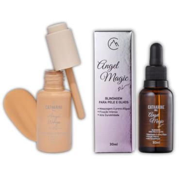 Imagem de Kit Base Média Cobertura MC04 Matte e Blindagem Fixadora Angel Wings Catharine Hill