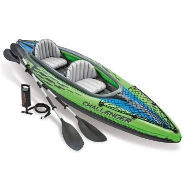 Imagem de Caiaque Inflável 160kg K2 Challenger Intex Remos 68306