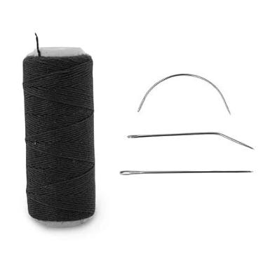 Imagem de Kit Aplicação Mega Hair Entrelace Cabelo Linha 3 Agulhas