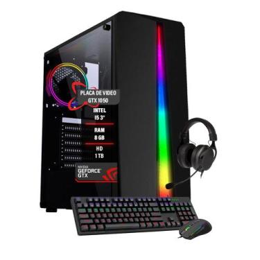 Imagem de Pc Gamer Intel Core I5 3 GTX 1050 RAM 8Gb Hd 1TB SSD 120GB - Tech Fusi