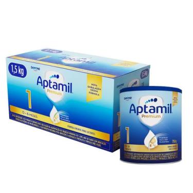 Imagem de Fórmula Infantil Aptabox Premium 1 Sabor Original Aptamil 750g Cada 2 