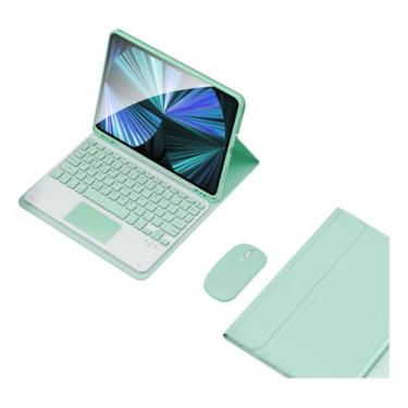 Imagem de Capa Para Samsung Tab S8 Ultra 14.6 &bluetooth Teclado e Mouse (Verde Claro, Teclado de toque)