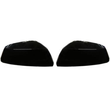 Imagem de Par Capa retrovisor Cobalt 2011 a 2022 Preto Piano S/ Pisca - Blawer