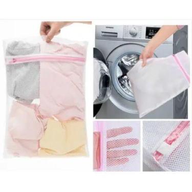 Imagem de Kit 6 Sacos Lavar Roupas Tanquinho Tecidos Delicados 30x40 - RT