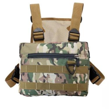 Imagem de pochete motoboy peitoral bag masculino antifurto ajustavel estilo cole