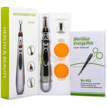 Imagem de Caneta Massageadora Acupuntura 9 Intensidades Massager Pen - Maxtop