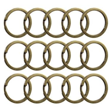 Imagem de Argola Italiana 28mm Reforçada Sem Corrente Ouro Velho - 500 Unidades 