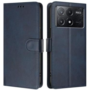 Imagem de Asdsinfor Capa carteira para Xiaomi Poco X6 Pro 5G/Redmi K70E, [bloqueio RFID] Suporte de 3 cartões [capa interior de TPU à prova de choque] Capa flip magnética de couro PU para Xiaomi Poco X6 Pro 5G,