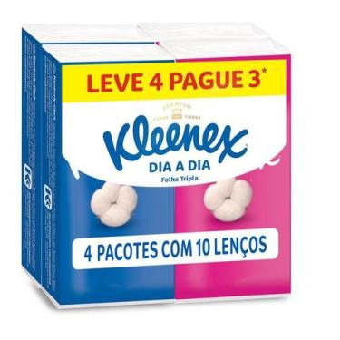 Imagem de Lenço de Papel de Bolso Kleenex Dia a Dia Leve 40 Unidades