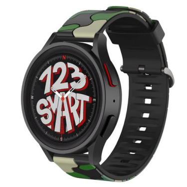 Imagem de Pulseira de Silicone Camuflada para Galaxy Watch 5 Watch5 Pro Watch 4 