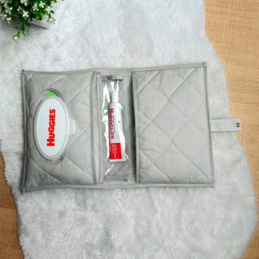 Imagem de Porta Fraldas Lenço Pomada Bebe Menino Estampas Portátil - DW Confecçõ