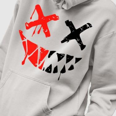 Imagem de Blusa Moletom Genuine Grit Masculina Estampada Algodão 30.1 Smile X, C