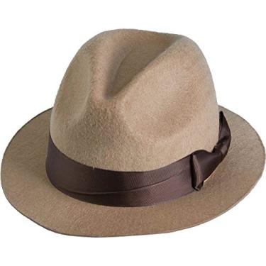 Imagem de Forum Novelties Chapéu Fedora Masculino Adulto, Bronzeado, tamanho nico