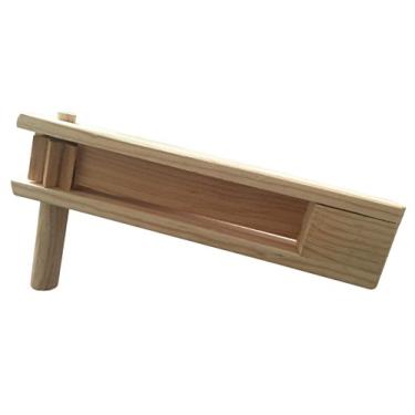 Imagem de Coladera Jogo de catraca de chocalho Matraca de madeira feito à mão para torcer, apoiar a equipe, festa e celebrações - 28 cm de comprimento