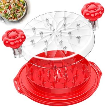 Imagem de Ferramenta de trituração de frango grande – Trituradores de carne profissionais de 25 cm para peito de frango, máquina de moer, utensílios de cozinha visíveis com escova, tira antiderrapante forte