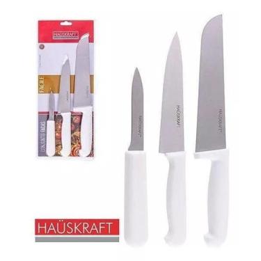 Imagem de Faqueiro 3 Facas Blancas Inox Hauskraft Linha Profissional