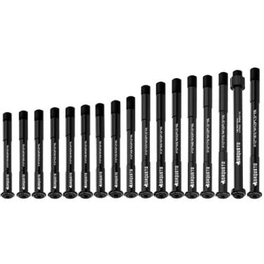 Imagem de GRQUSTO Eixo dianteiro traseiro de rosca de 1,5 mm para garfos de suspensão de bicicleta de montanha de estrada, garfos rígidos e estrutura traseira de bicicleta, eixo de impulso de liga de alumínio