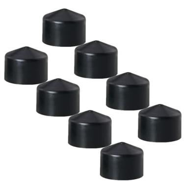 Imagem de MEETOOT Kit de suporte de choque quadriciclo preto 8 peças Longboard Deck Edge Protector Skateboard Deck Guard Substituição Pivot Cup Vertex 16 mm