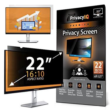 Imagem de Privacy IQ 55.9 cm 16:10 Filtro de tela de privacidade para monitor de privacidade de 60 graus, antirreflexo avançado, redução de luz UV e filtro de luz azul (1 pacote)