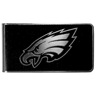 Imagem de NFL Siskiyou Sports Philadelphia Eagles Clipe de dinheiro preto e aço tamanho único preto