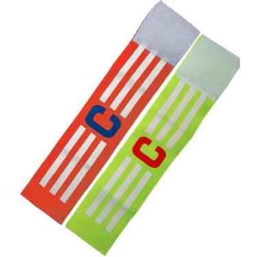 Imagem de Kit 2 Faixas de Capitão Braçadeiras Elásticas de Futebol, Único