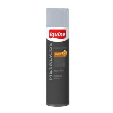 Imagem de Tinta Spray de Uso Metálico Premium Prata 400ML/235gr Iquine