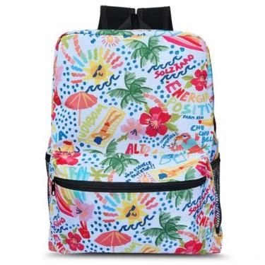 Imagem de Mochila Escolar Estampas Universitária Resistente Feminino Masculino M