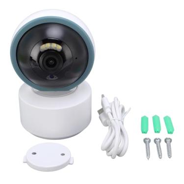 Imagem de Câmera de Segurança Doméstica Pan Tilt 2.4ghz, Detecção Humana, Câmera de Segurança Interna 1080p, Comunicação Bidirecional para Aplicativo Tuya, Câmera de Vigilância