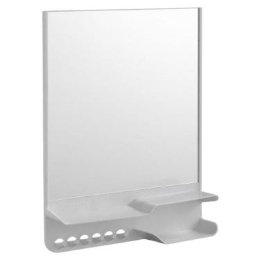 Imagem de Armário Plástico Branco Pratico de Sobrepor 26,5 x 6,5 x 34,8cm Astra