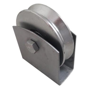 Imagem de Roldana Para Portão 80mm (Cantoneira) Com Caixa FF - Metalúrgica Ferro