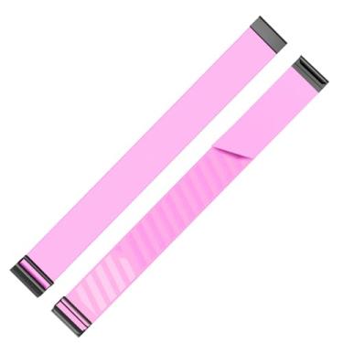 Imagem de fitspur Pulseira de substituição confortável e respirável para rastreador de fitness, compatível com monitor de frequência cardíaca WHOOP 4.0 (24 cm) (rosa)